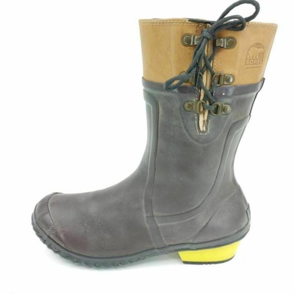low heel sorel rain boots